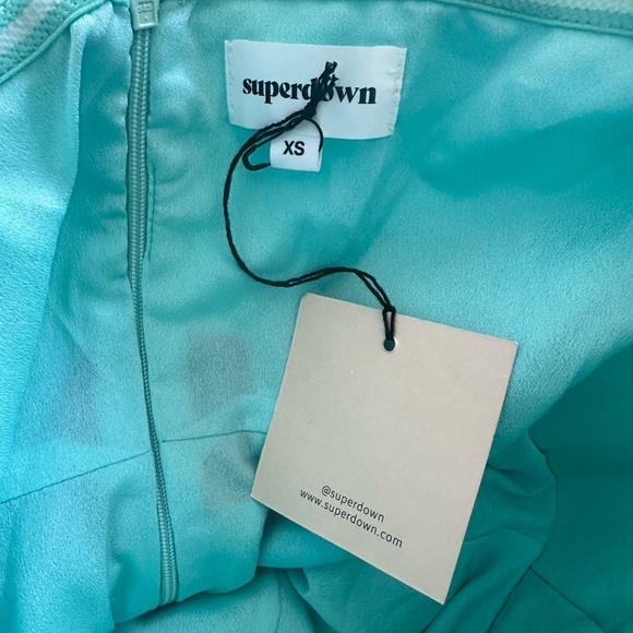 SUPERDOWN Lexi Sweetheart Mini Dress in Teal NWT - Picture 7 of 8